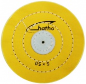 Круг муслиновый HATHO желтый 5х50 (диаметр 125 мм, 50 слоев), шт