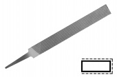 Напильник плоский нормальный VALLORBE LP1163 длина 250 мм насечка №2, шт