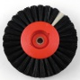 Щетка щетинная HATHO 148 черная 4-рядная, прямая диаметр 80 мм, шт