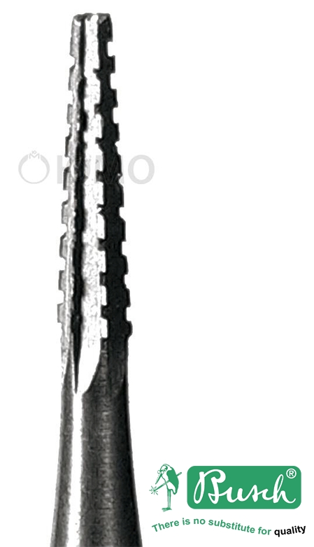 Бор усеченный конус (прямая зубчатая насечка) BUSCH   38 1,0 мм, шт