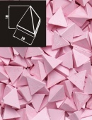 Наполнитель для галтования  AVALON 03РР18 - пирамида пластиковая розовая (17х17х17 мм)