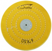 Круг муслиновый HATHO желтый 6х50 (диаметр 150 мм, 50 слоев)