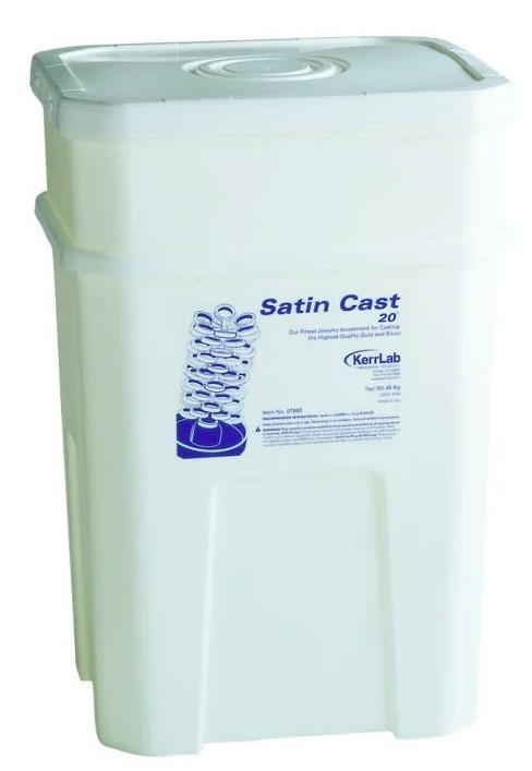 Масса формовочная (гипс литейный) SC20 (Satin Cast 20), 45.4 кг в пластиковых контейнерах